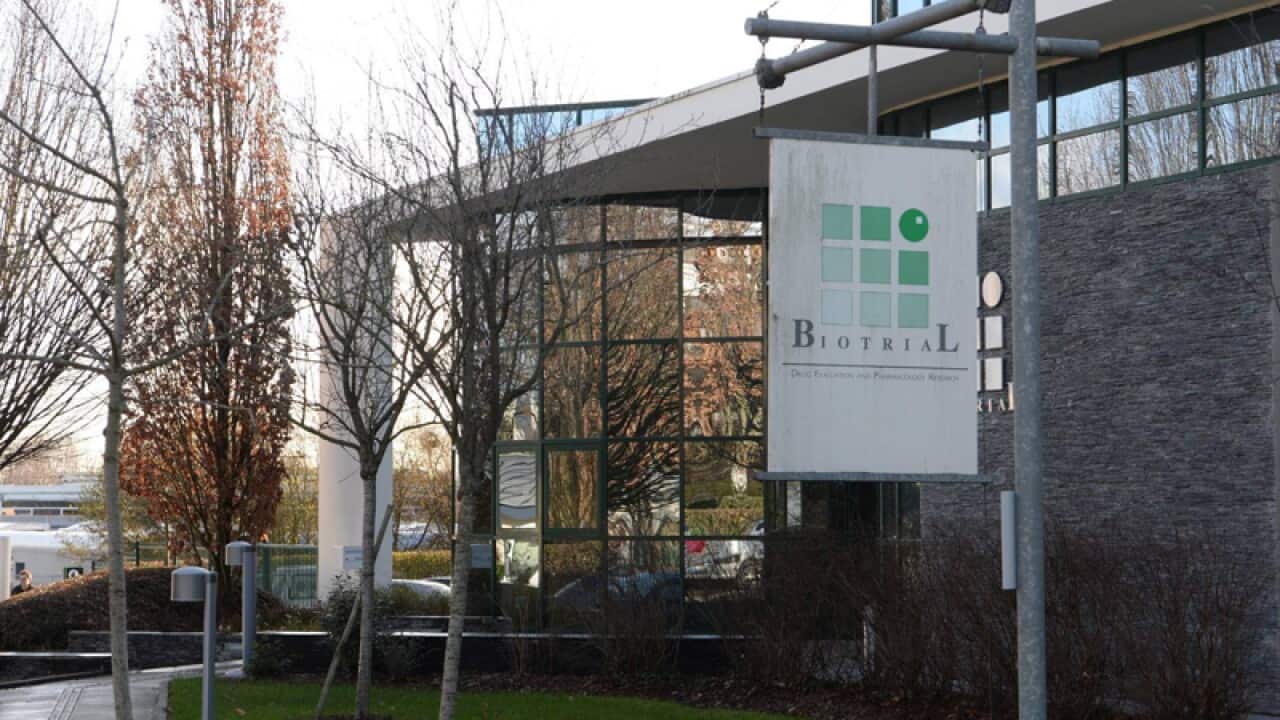 The exterior of the Biotrial laboratory in France