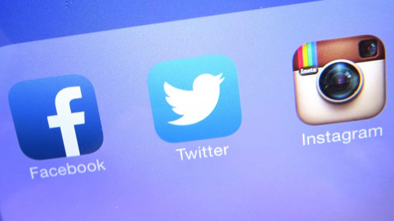 General view of social media apps on a smart phone