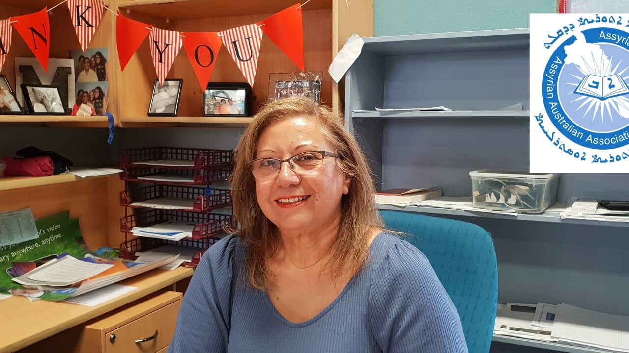 Mrs. Alice George, director of the Assyrian Diqlat School