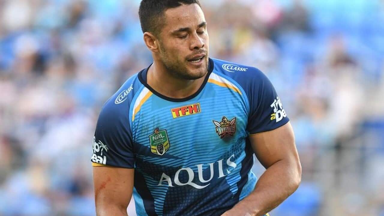 Jarryd Hayne of the Gold Coast Titans.