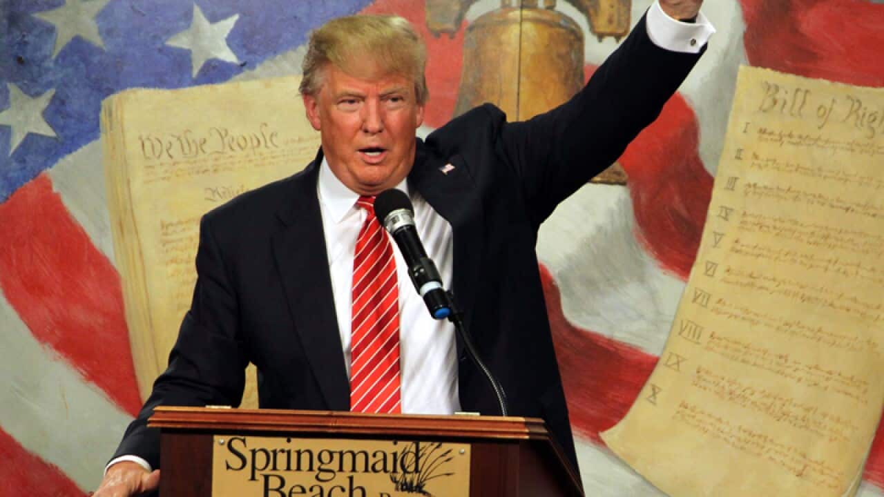 US Presidential candidate Donald Trump