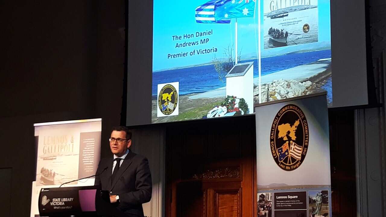 Victorian Premier Daniel Andrews at the book launch.