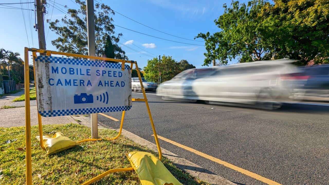Speed camera warning