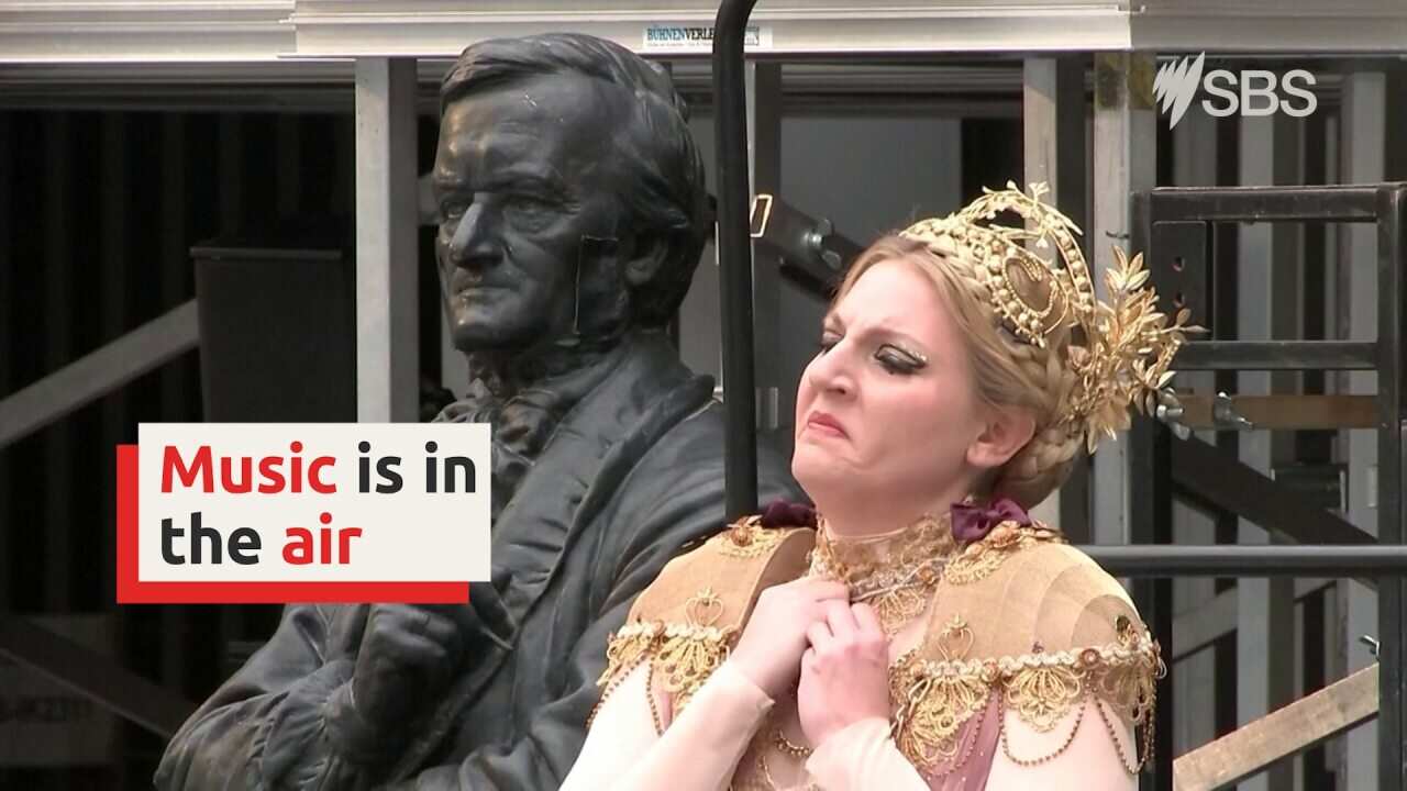 Berlin opera house performs in car park