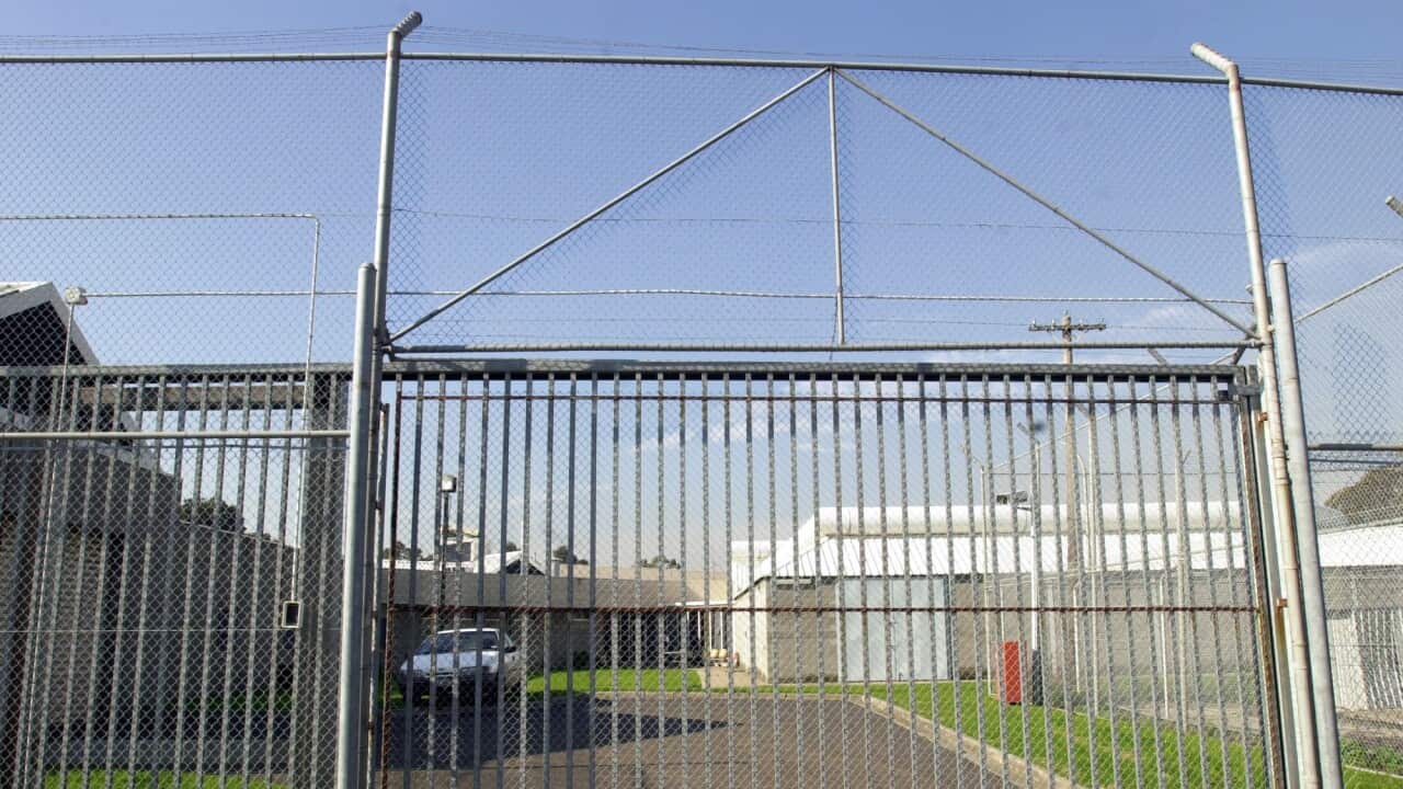 A Melbourne, July 23, 2001 file photo of Melbourne's Maribyrnong detention centre