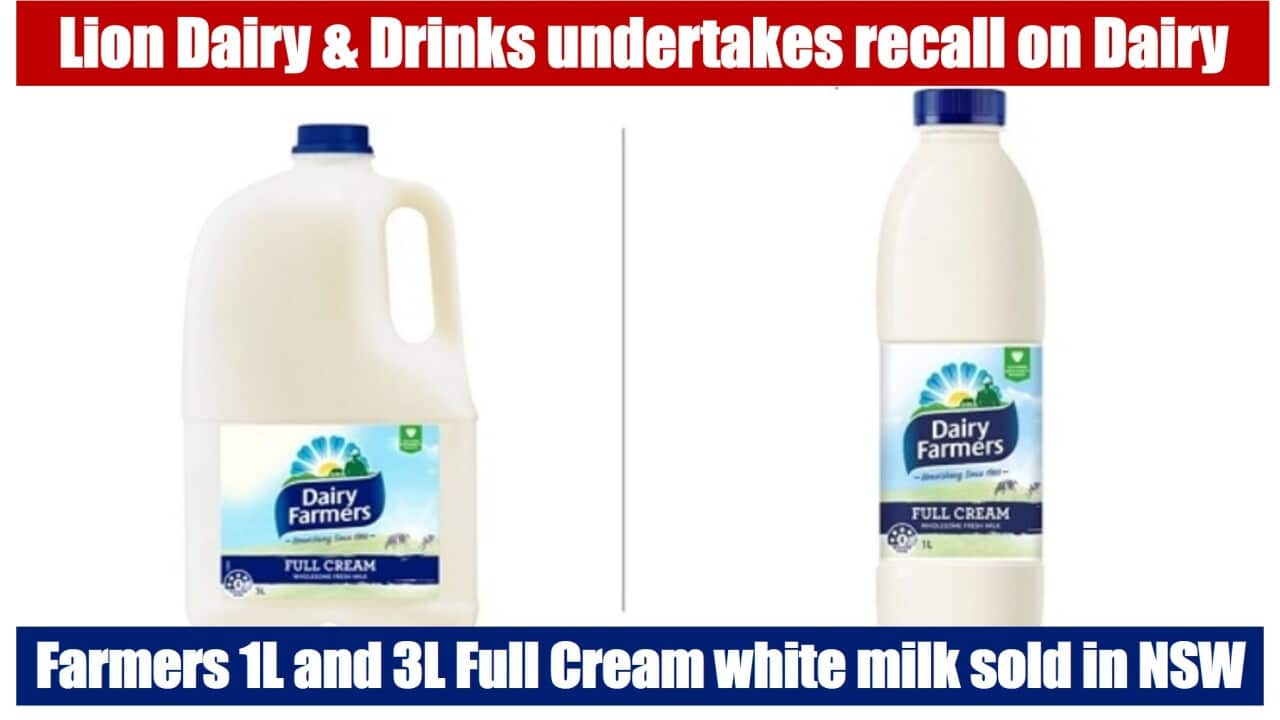 Dairy Farmers 1L and 3L Full Cream white milk