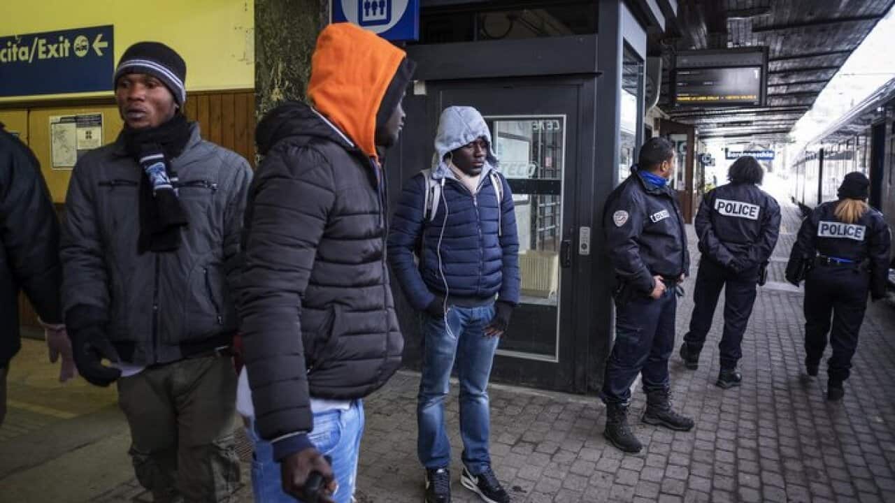 African Migrants Travel Through Italy