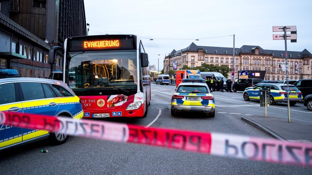 Knife attack at Hamburg central station