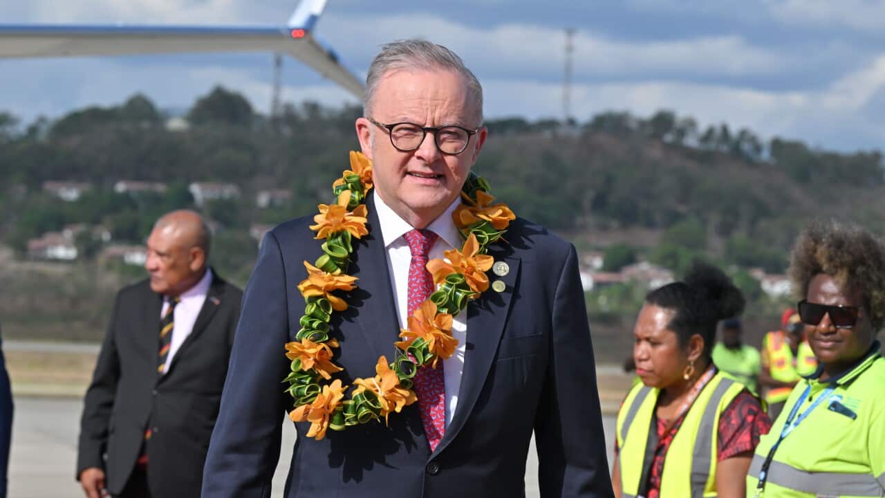 Anthony Albanese arrives in Port Moresby, Papua New Guinea