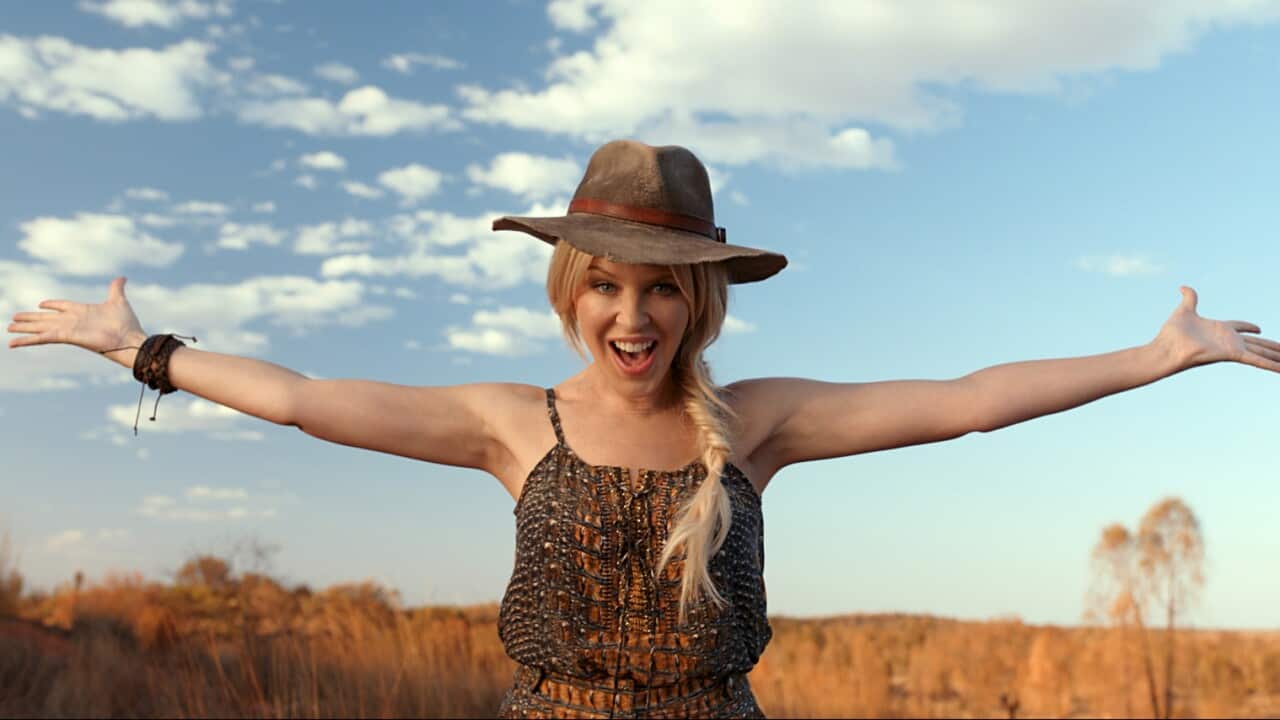 Kylie Minogue, stars in Tourism Australia's latest promotional video