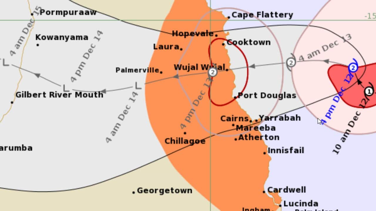 A map of far north Queensland