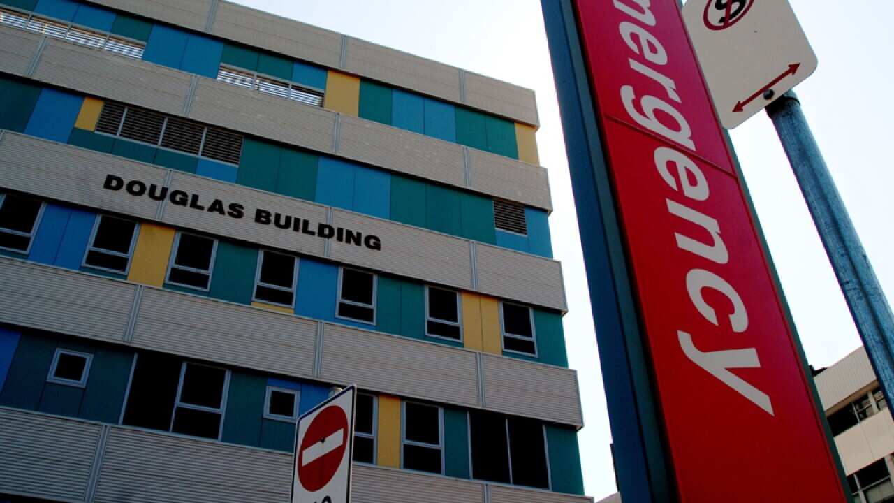 The emergency entrance at the Royal North Shore Hospital