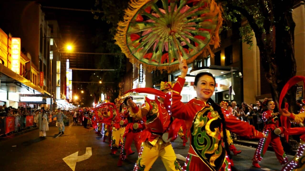 Performers in this year's Chinese New Year Twilight Parade in Sydney