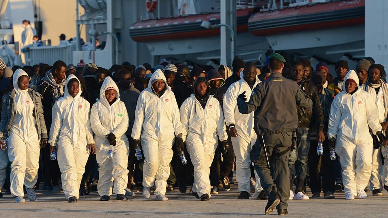 An unprecedented wave of migrants has headed for the European Union's promised shores over the past week, with 10,000 people making the trip. (AP Photo/Carmelo Imbesi)