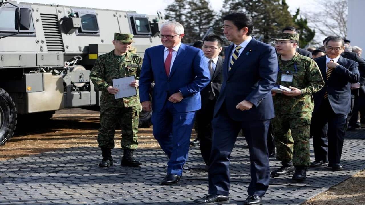 Shinzo Abe hosted Malcolm Turnbull in Japan for a brief 16-hour visit.