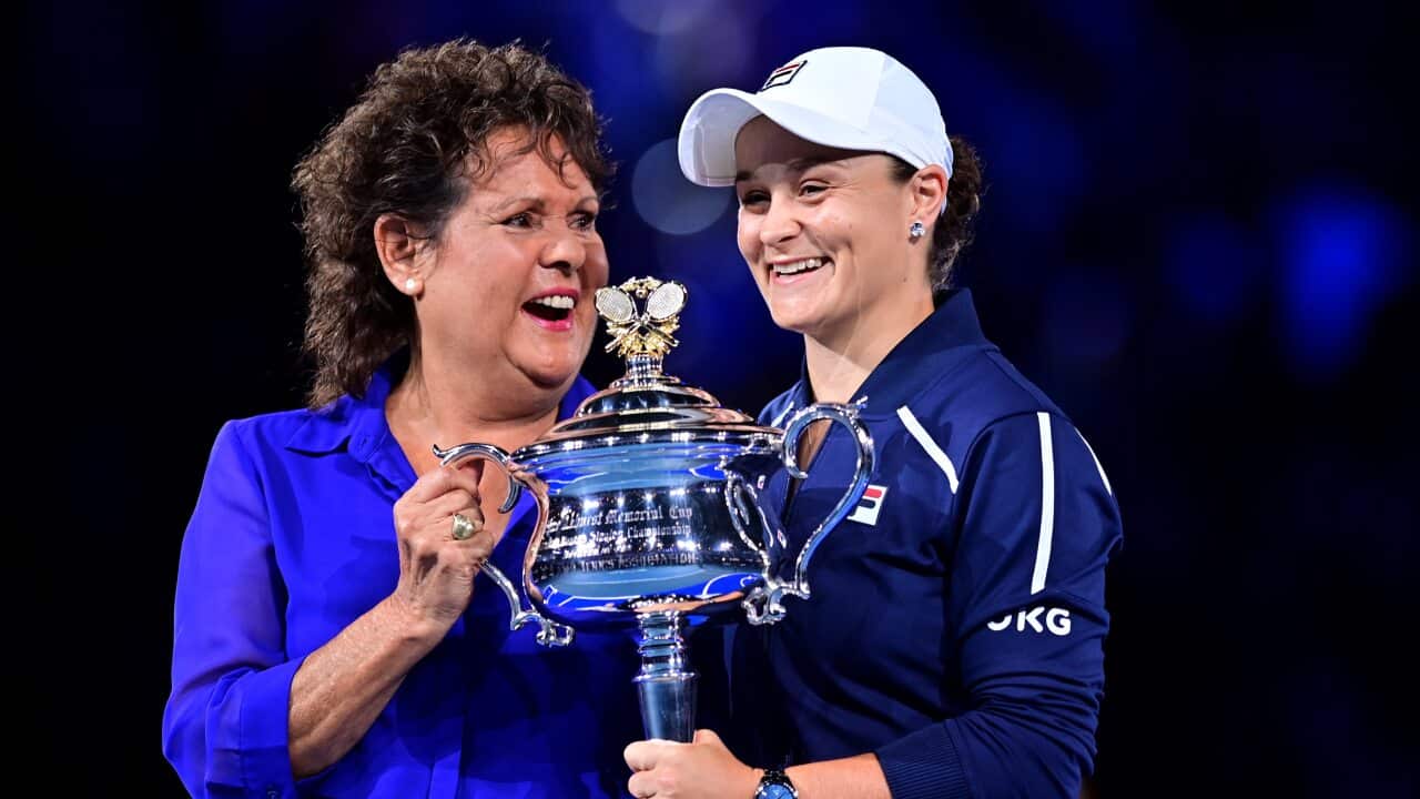 Ash Barty with Evonne Goolagong-Cawley