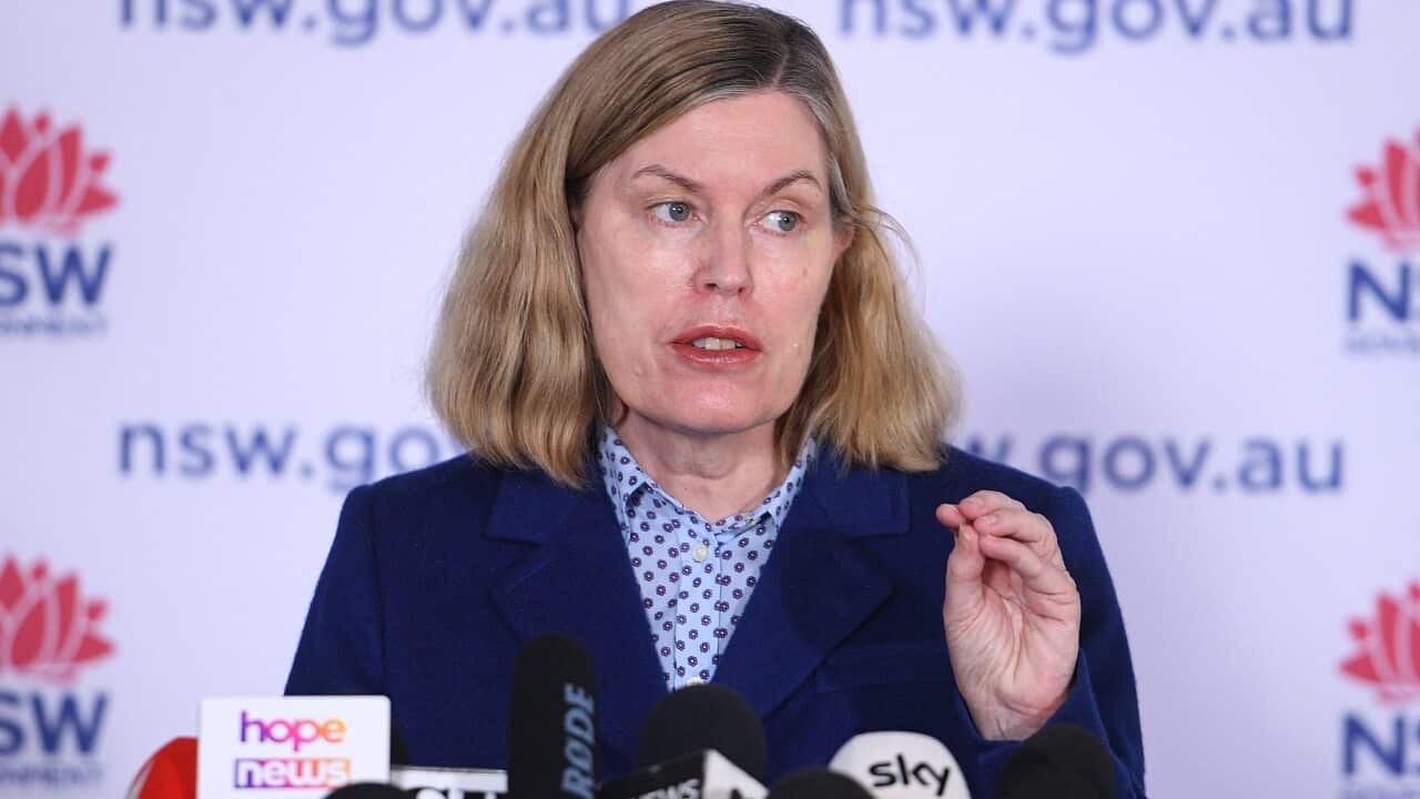 NSW Chief Health Officer Dr Kerry Chant addresses media during a press conference in Sydney, Tuesday, August 31, 2021.(AAP Image/Dan Himbrechts) NO ARCHIVING