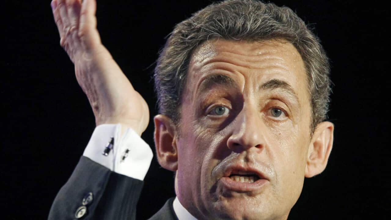 Former French president Nicolas Sarkozy