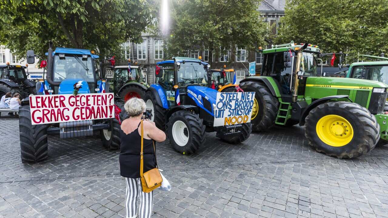 Tractors on Market Maastricht