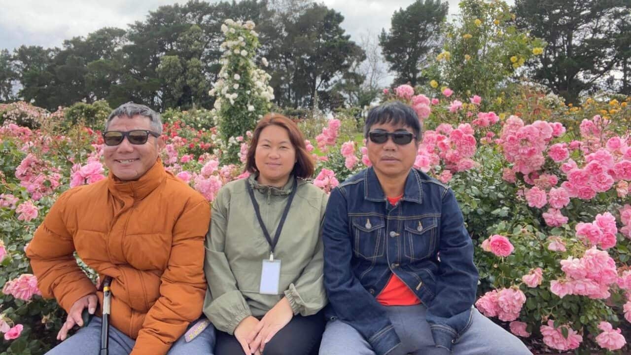 Disability Support Worker and her two clients