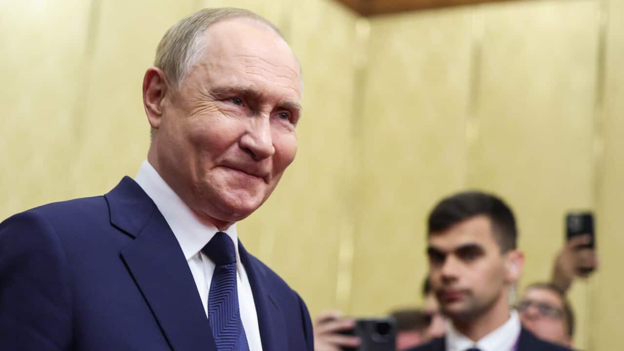 Russian President Putin meets Slovakian Prime Minister Fico in Beijing