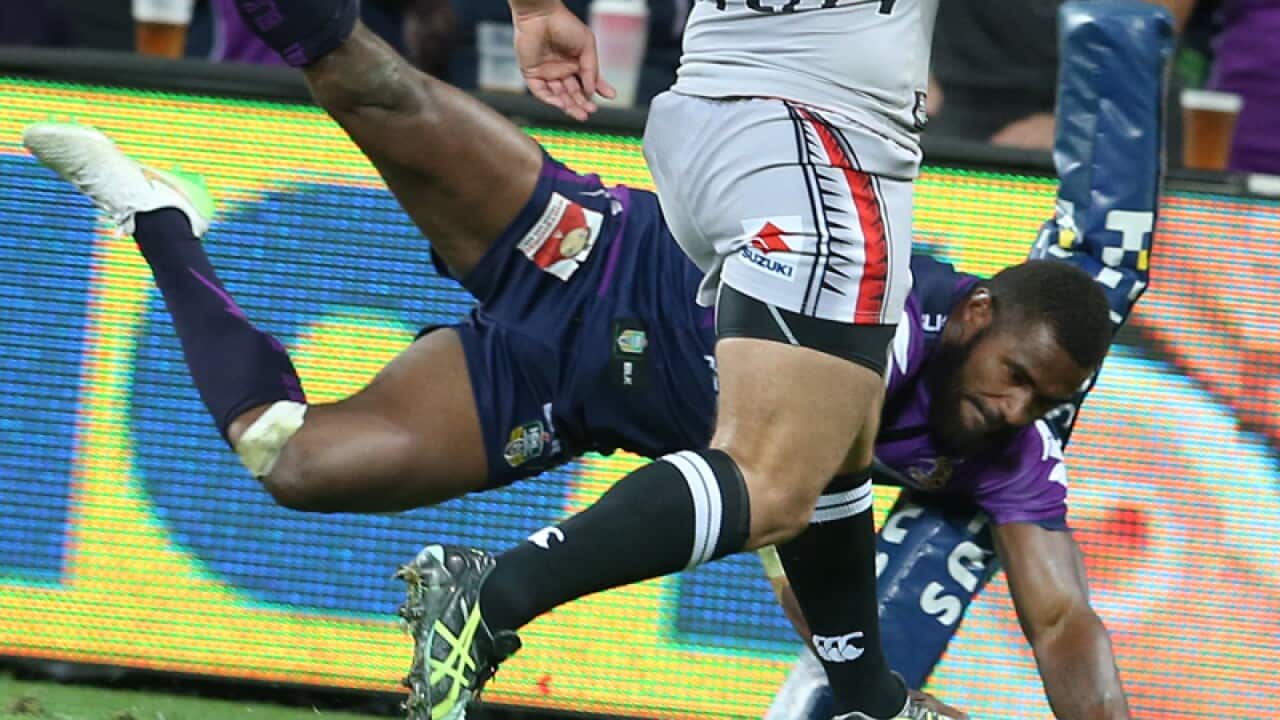 Marika Koroibete scores a try