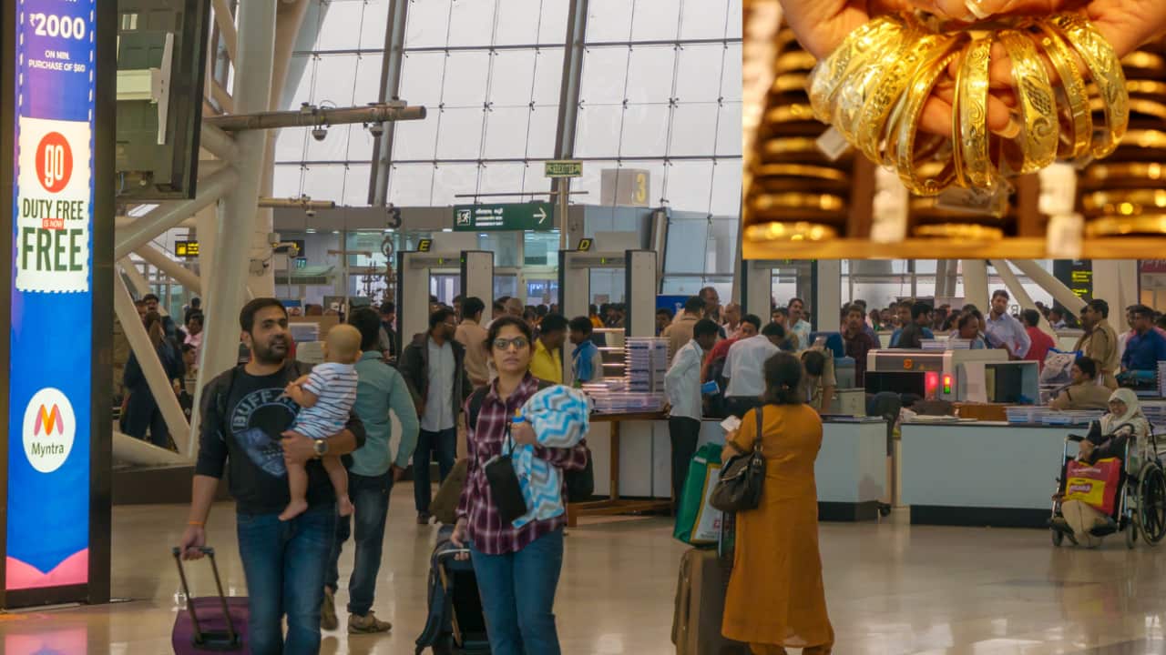 Passengers arriving at Chennai Airport