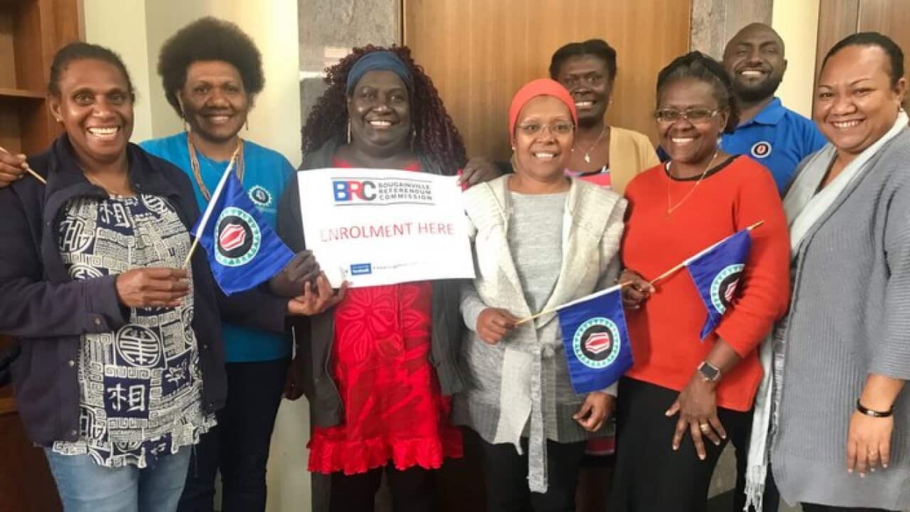 The Bougainville Referendum Commission team