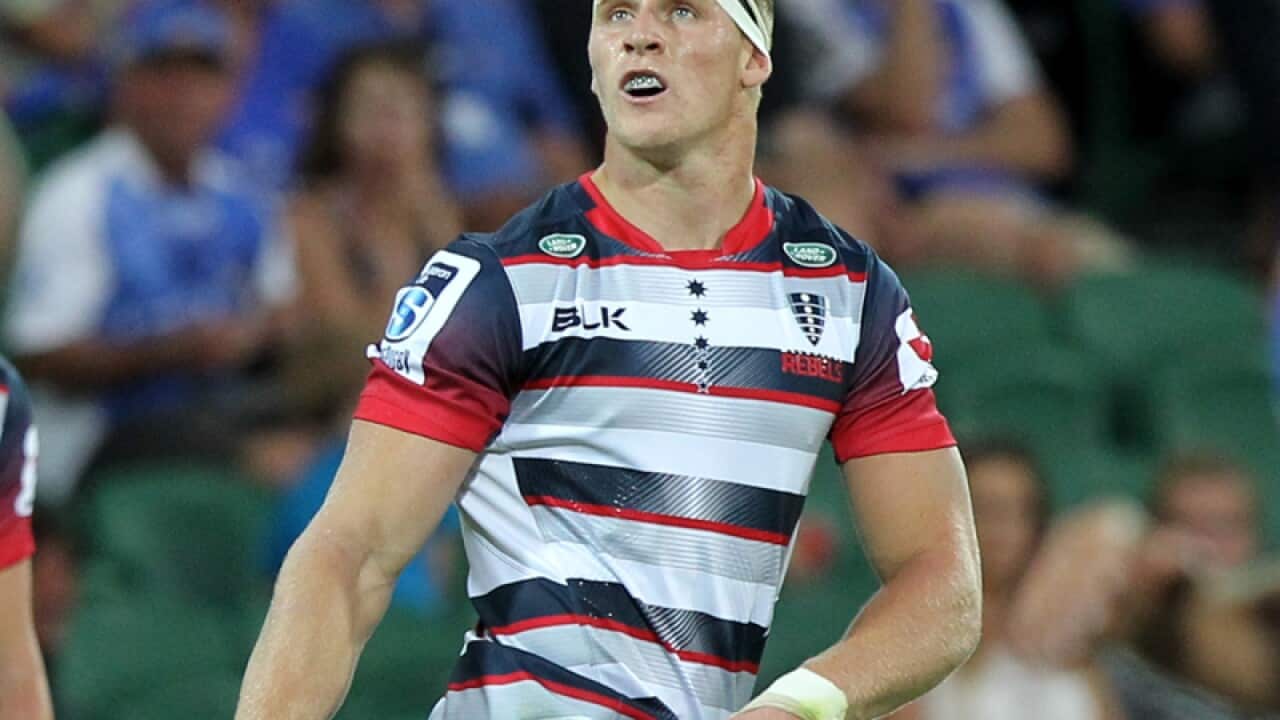 Reece Hodge of the Melbourne Rebels