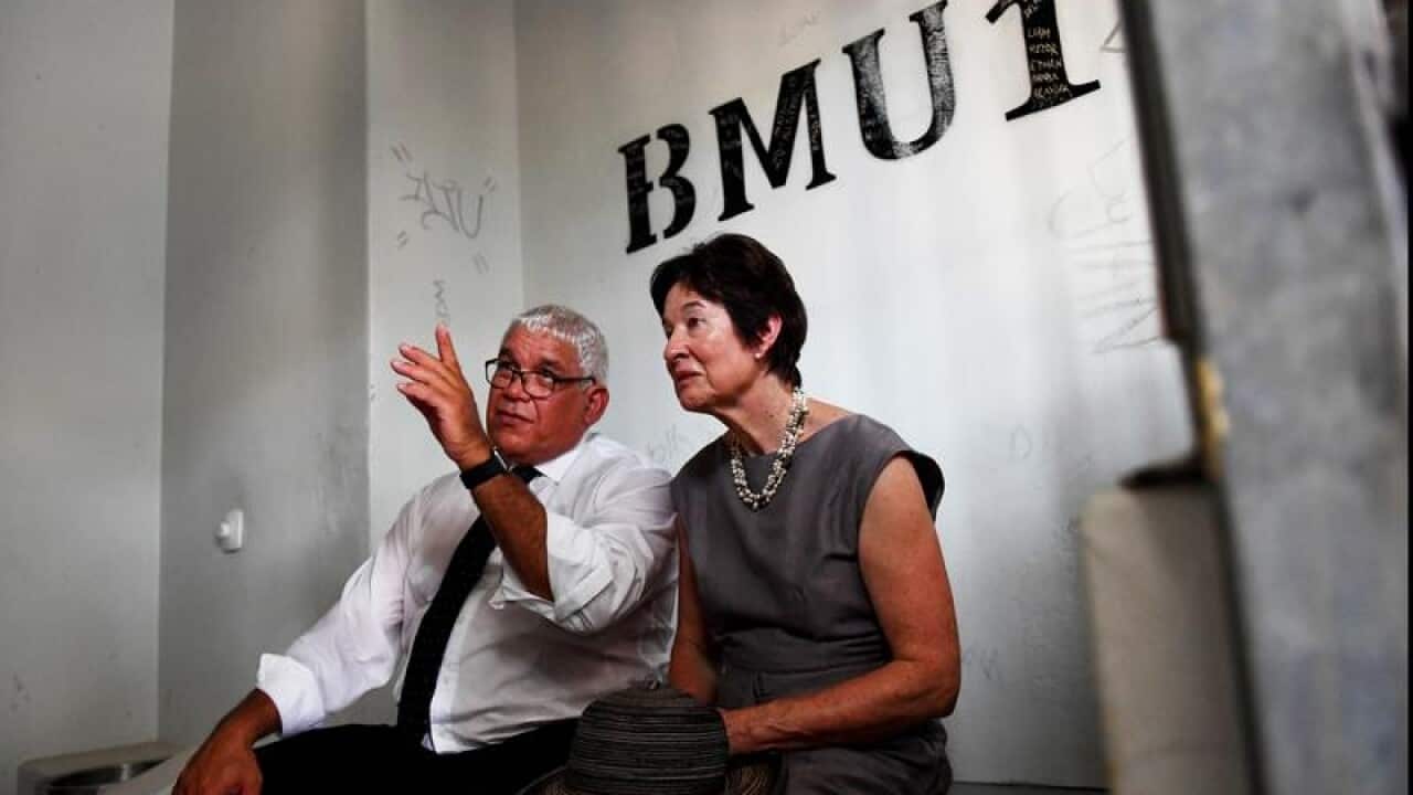 The NT royal commissioners at Don Dale Youth Detention Centre.
