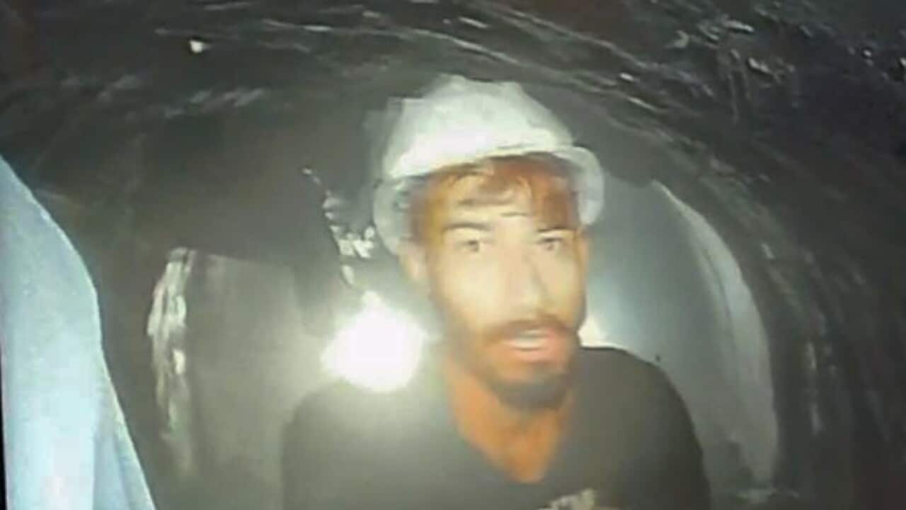 Image of one of the workers trapped inside a collapsed tunnel in Silkyara, India