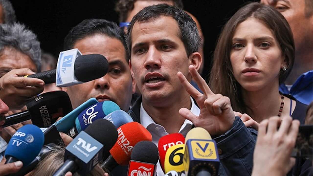 self-proclaimed interim President of the country Juan Guaido