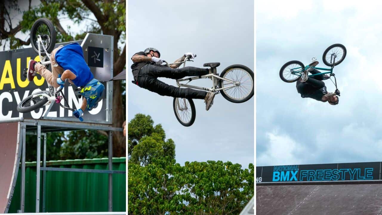 Action from the 2023 BMX Freestyle National Championships