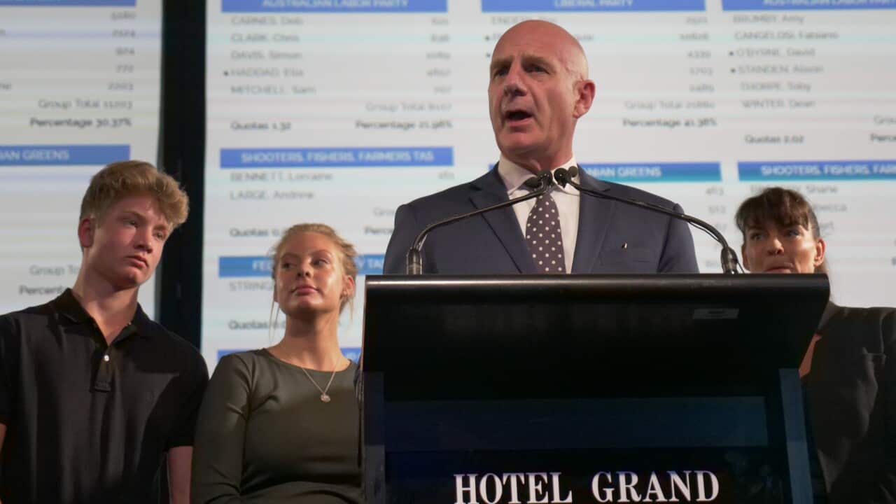 Tasmania premier Peter Gutwein returned to power after saturday's state election