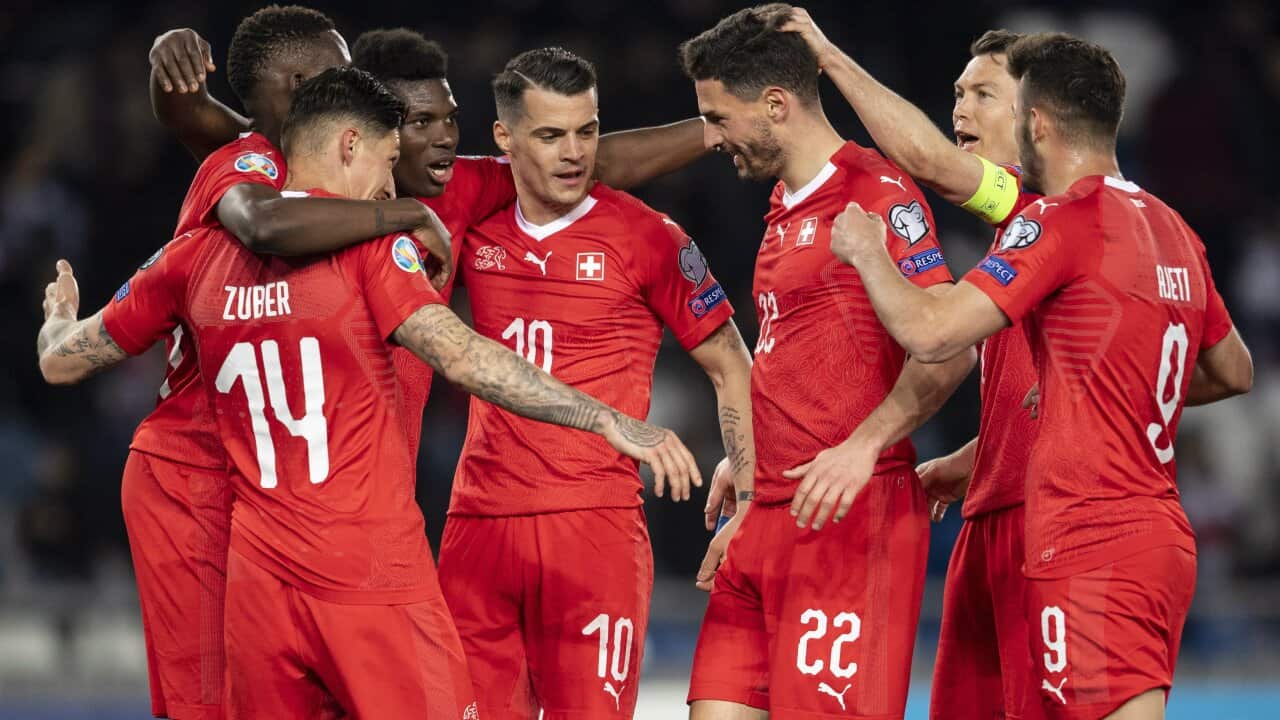 Switzerland Xherdan Shaqiri Haris Seferovic Georgia EURO 2020
