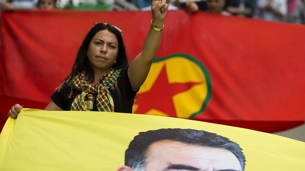 Paris protest in support of Kurds and Christians in Iraq.