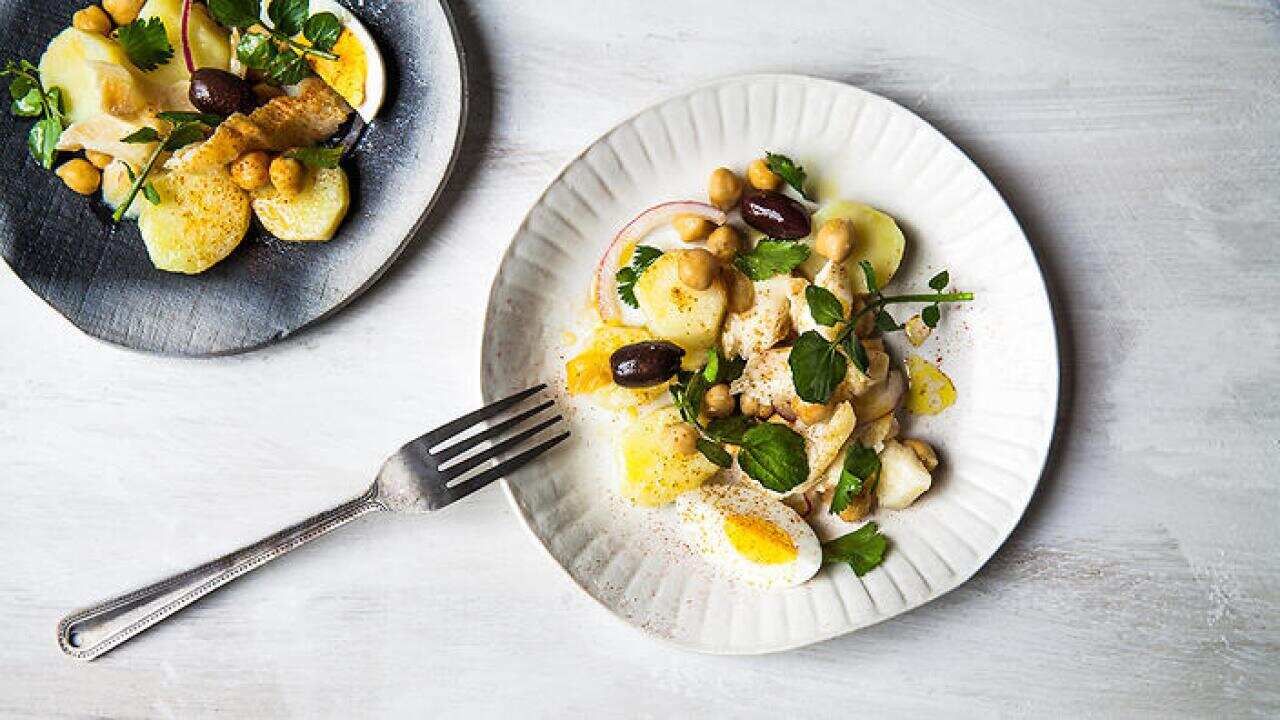 Salt cod salad