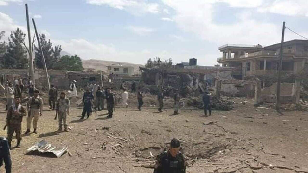 The aftermath of Taliban attack in the capital city of Samangan province of Afghanistan