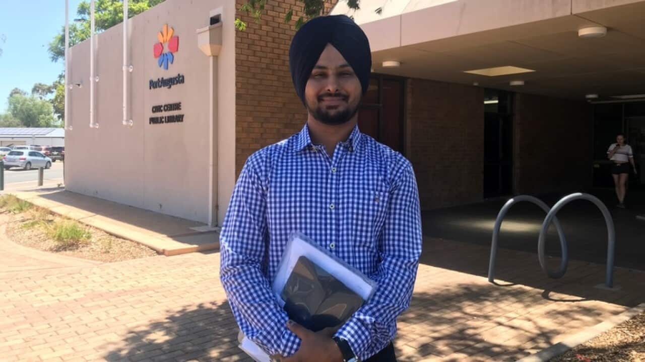 Sunny Singh at Port Augusta, South Australia