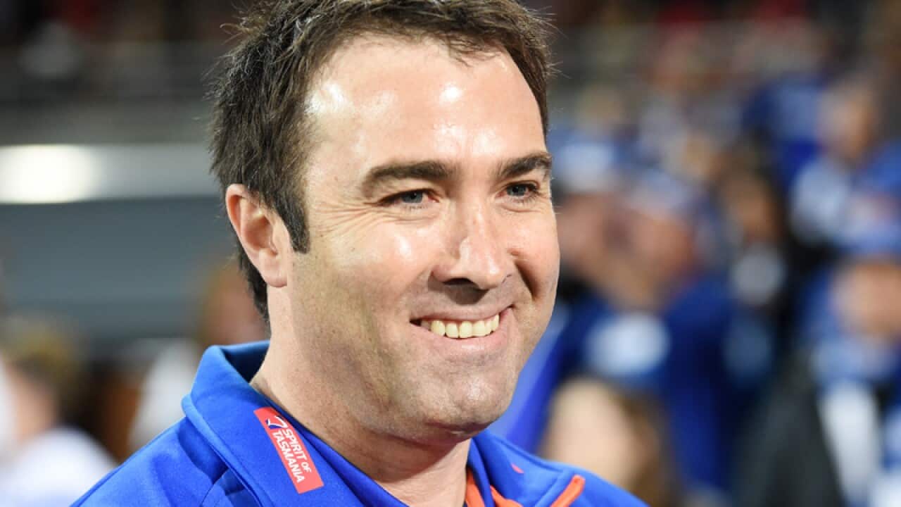 Coach Brad Scott of the Kangaroos