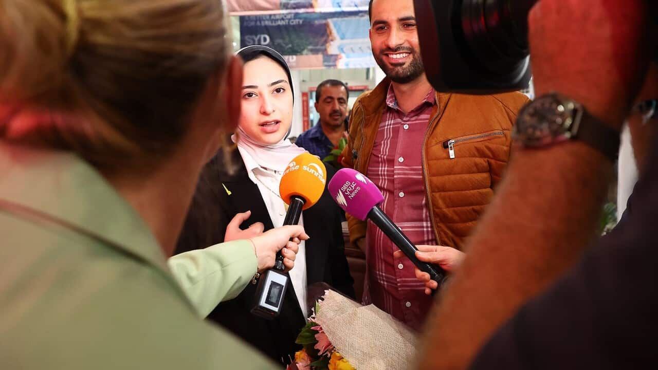 AUSTRALIANS GAZA ARRIVALS