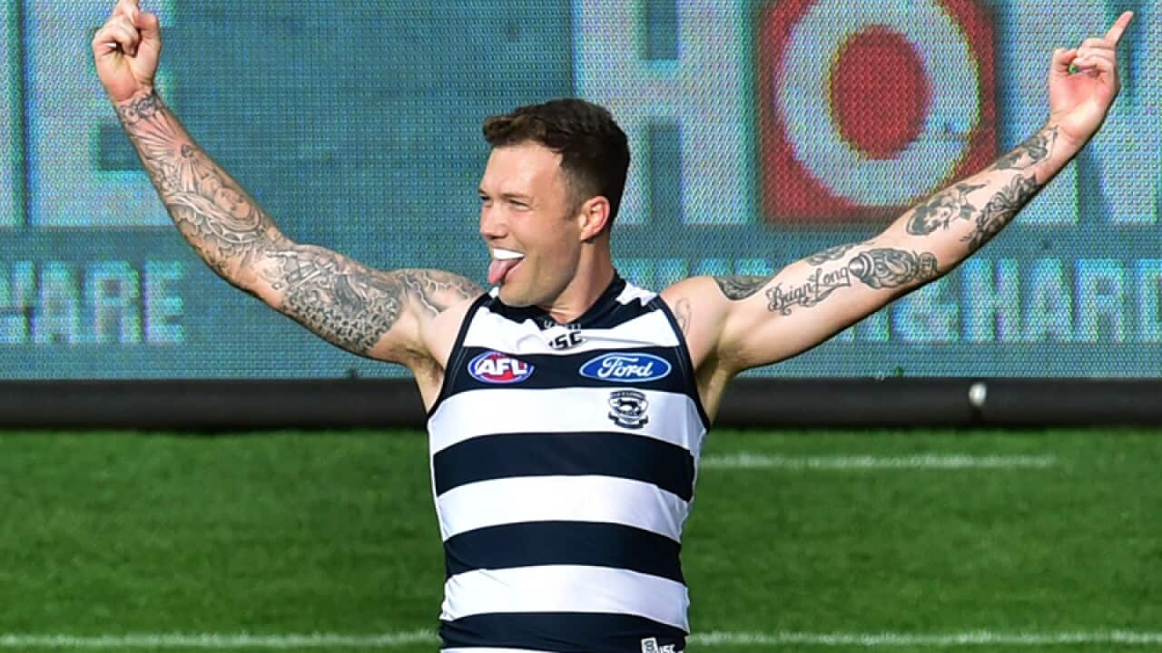 Cats player Mitch Clark.