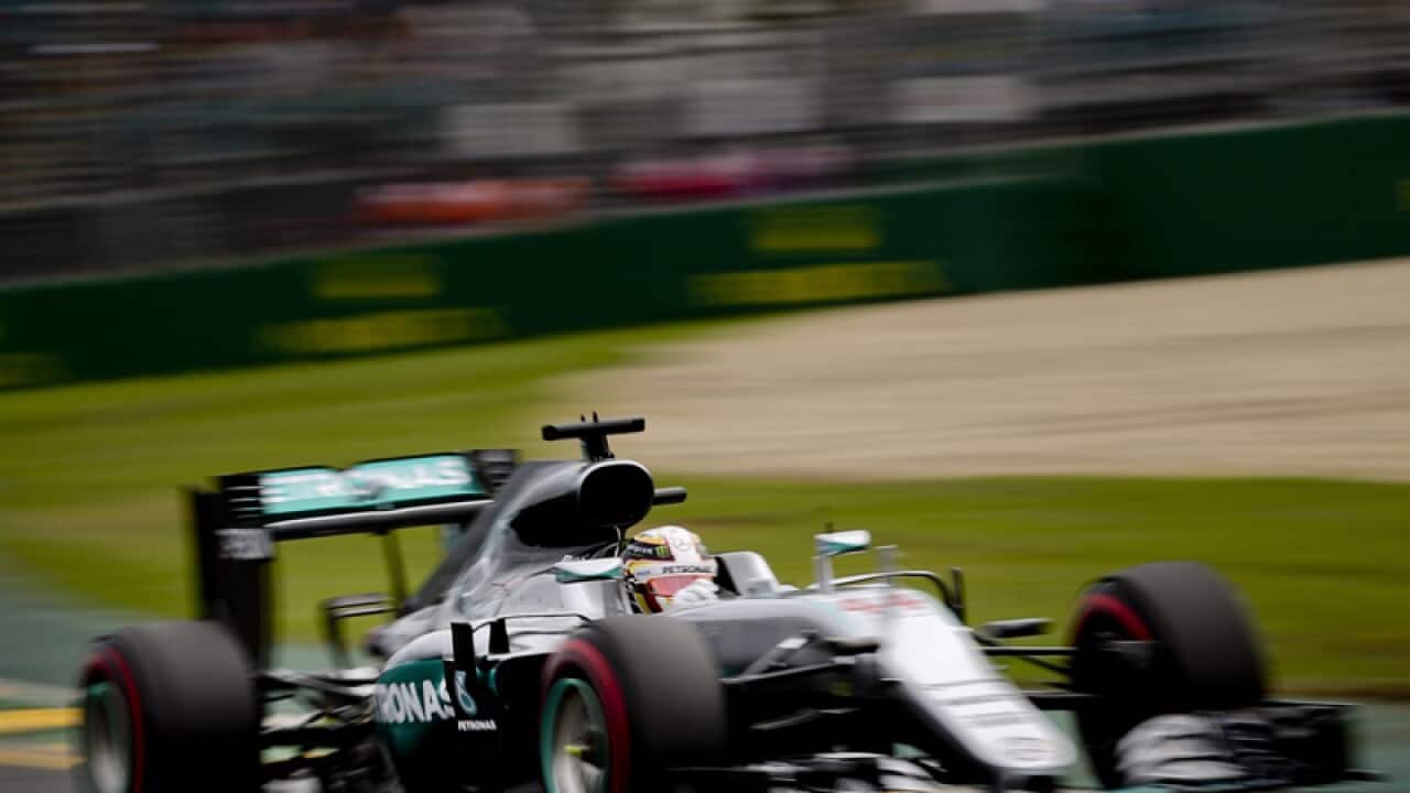 Lewis Hamilton at Albert Park