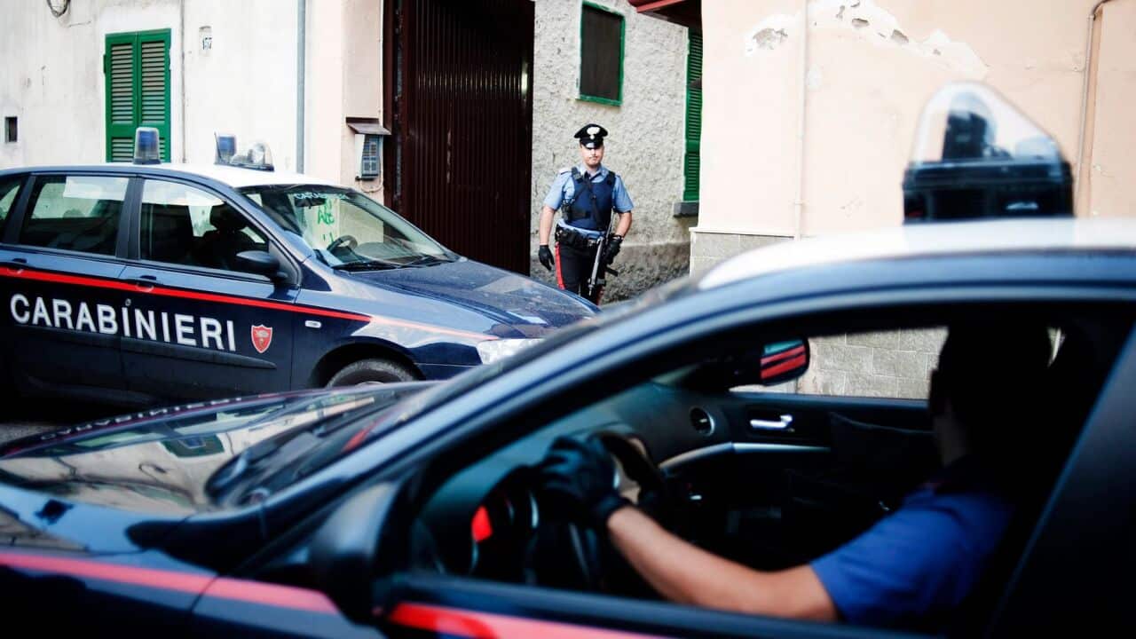Carabinieri during a operation 