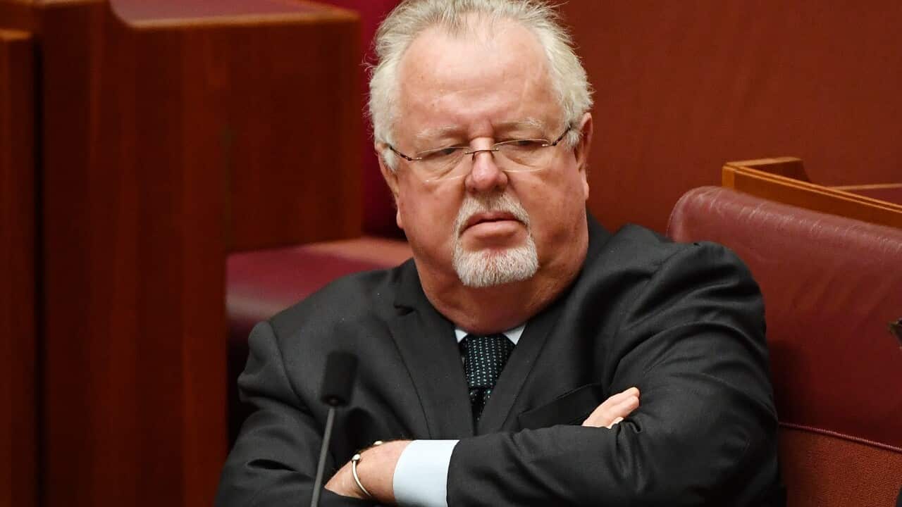 Nationals Senator Barry O'Sullivan in Parliament.