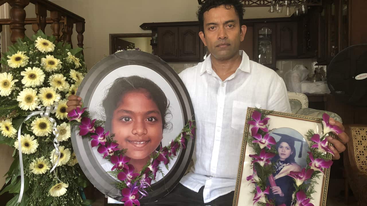 Sudesh Kolonne, the father and husband of the Australian victims of the Sri Lanka terror attacks.