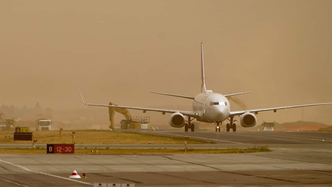 Canberra Airport closed due to emergency bushfire warning.