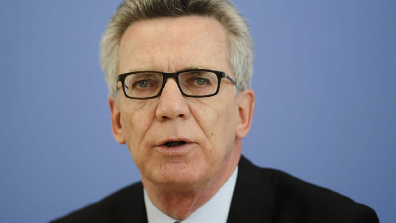 German Interior Minister Thomas de Maiziere