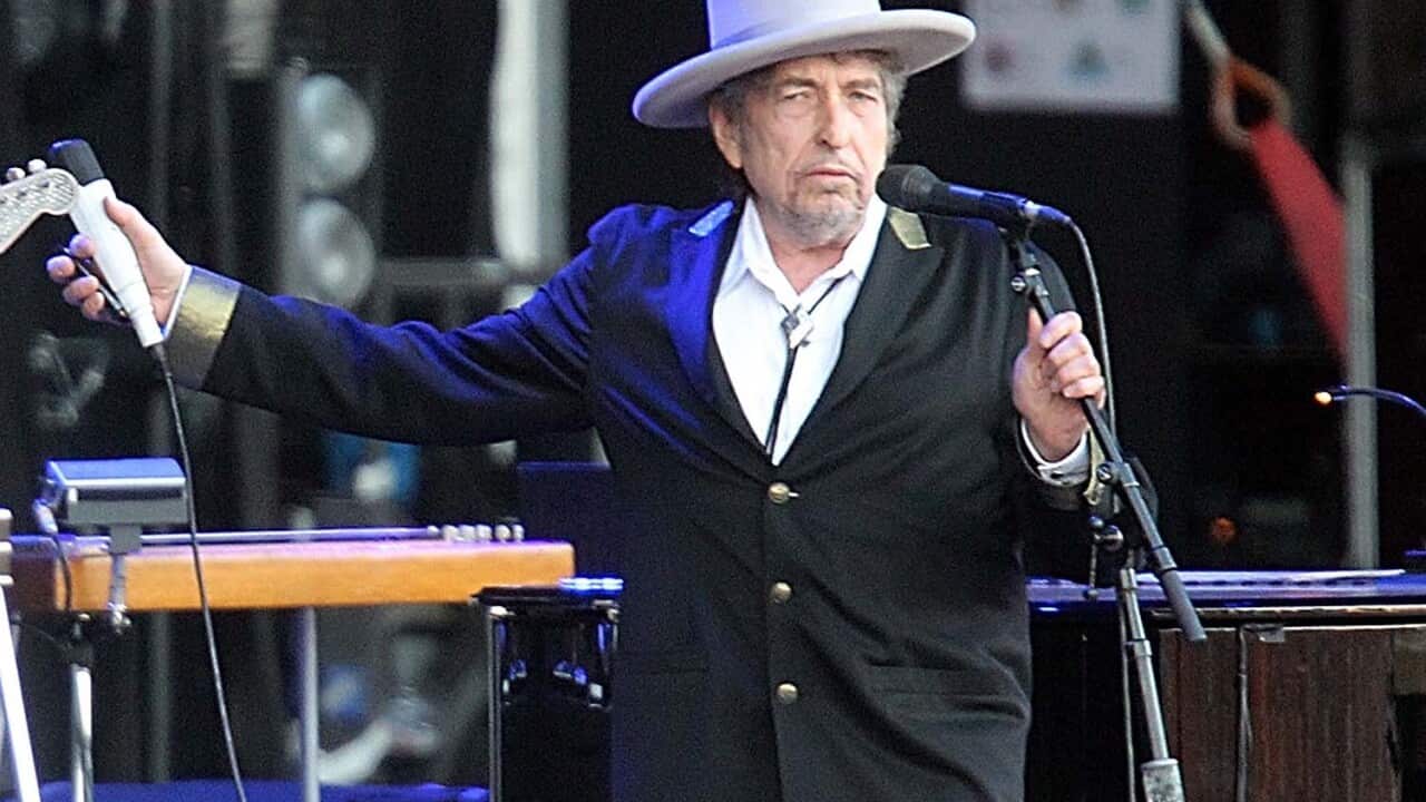 US singer-songwriter Bob Dylan