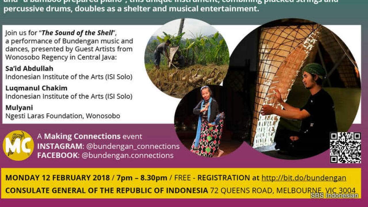 Bundengan Konjen flyer, Melbourne 2018